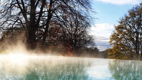 Winter Morning Infinity Pool